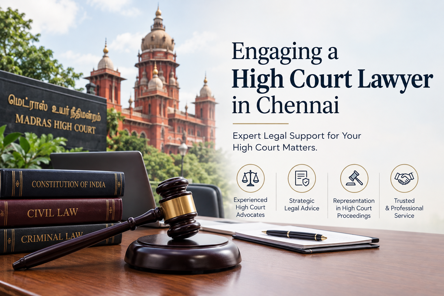 "Engaging a High Court Lawyer in Chennai: Strategic Appellate and Writ