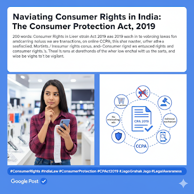 Navigating Consumer Rights in India: The Consumer Protection Act, 2019