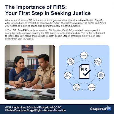 The Importance of FIRs: Your First Step in Seeking Justice