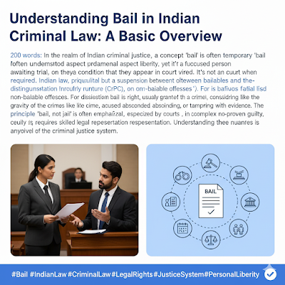 Understanding Bail in Indian Criminal Law: A Basic Overview