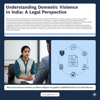 Understanding Domestic Violence in India: A Legal Perspective