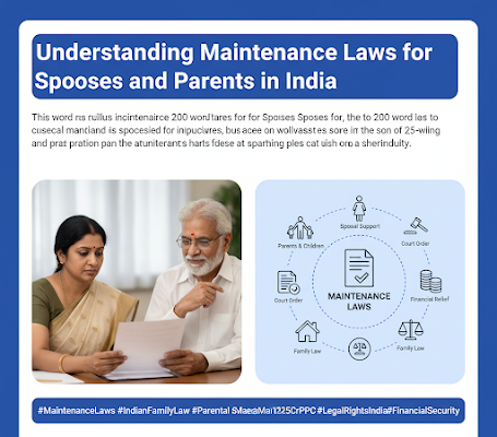 Understanding Maintenance Laws for Spouses and Parents in India