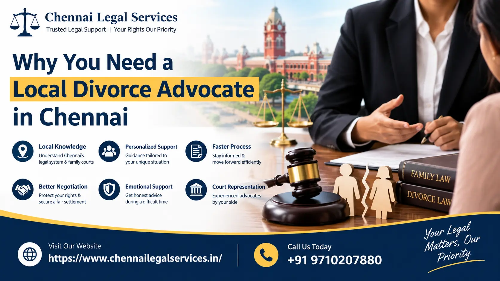 Why You Need a Local Divorce Advocate in Chennai